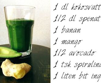 Grön smoothie med spirulina