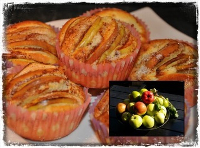 Äppelmuffins (variation till den saftiga Äppelkakan)