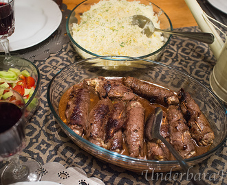 Lövbiff, teriyaki och wasabi… mums