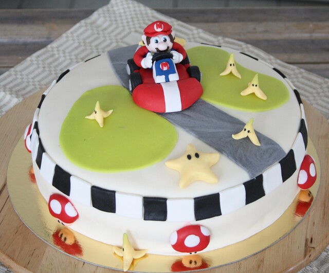Mario cart tårta