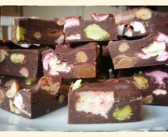 Rocky road fudge