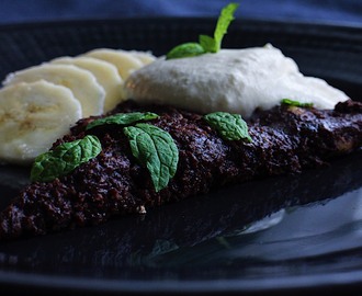 Någon slags obakad dadelbrownie