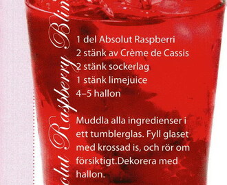 Absolut raspberry bliney