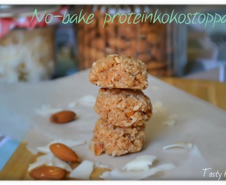 No-bake proteinkokostoppar