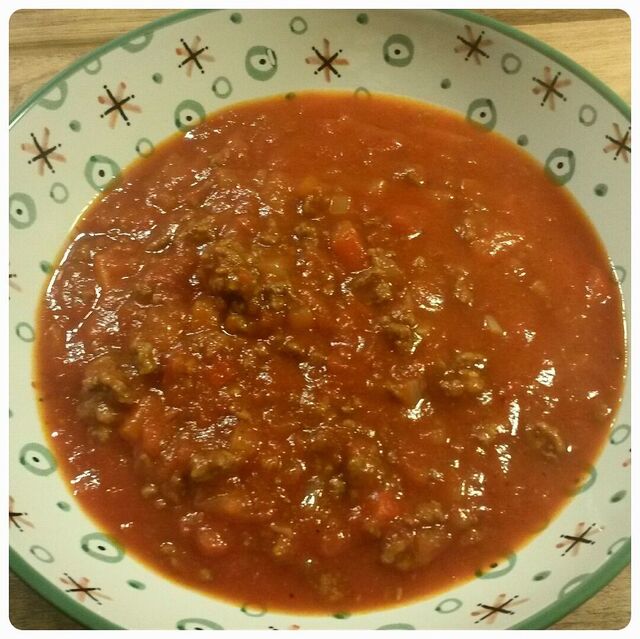 Tomatsoppa med köttfärs