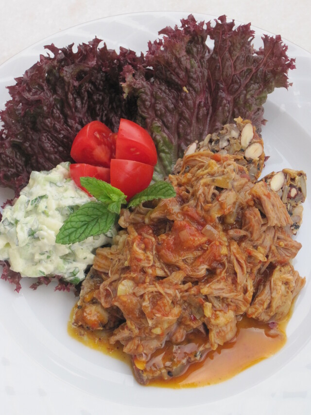 Pulled Lamb – Långkokt lamm med indisk tomatsås