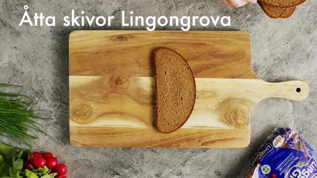Smörre-smörgåstårta med Lingongrova