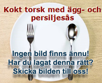 Kokt torsk med ägg- och persiljesås