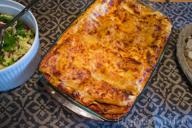 Krämig lasagne en regnig lördag!