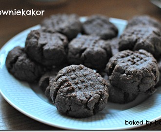 Browniekakor: Tjocka choklad- och jordnötssmörkakor (glutenfria)