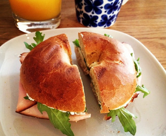 Nyförälskad i bagels - mitt recept; mina knep