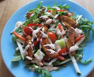 Chicken nugget sallad