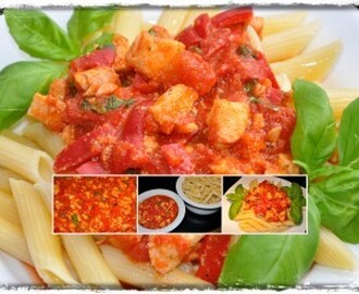 Enkel Pastarätt med Tomat & Basilika Kyckling