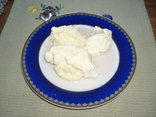 Rabarberparfait av vaniljvisp