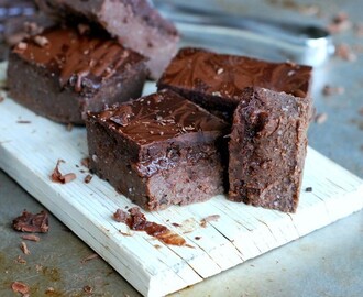 Chokladtäckt Brownie