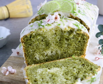 Lime Matcha Marble Pound Cake