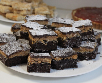 Peanut butter brownies