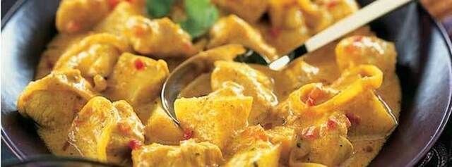 Broiler eller höna med curry