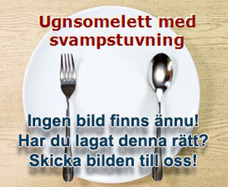 Ugnsomelett med svampstuvning