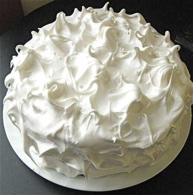 Fluffy white frosting