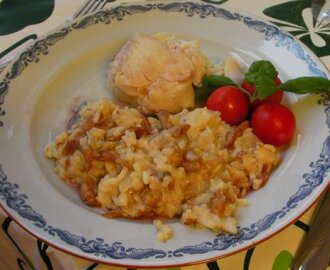 Stekt torsk med kantarellrisotto