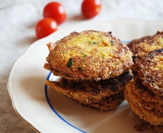 Polenta & zucchiniplättar