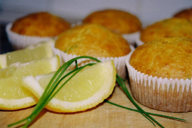 Citron- & gräslöksmuffins