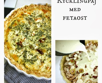 Kycklingpaj med fetaost