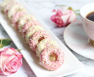 Chokladoppade minidonuts