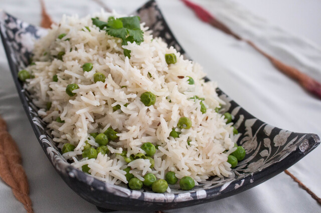 Matar pulao- Indiskt ris med ärtor