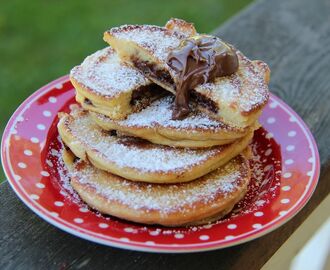 Nutellafyllda Amerikanska pannkakor