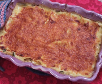 Krämig kycklinglasagne