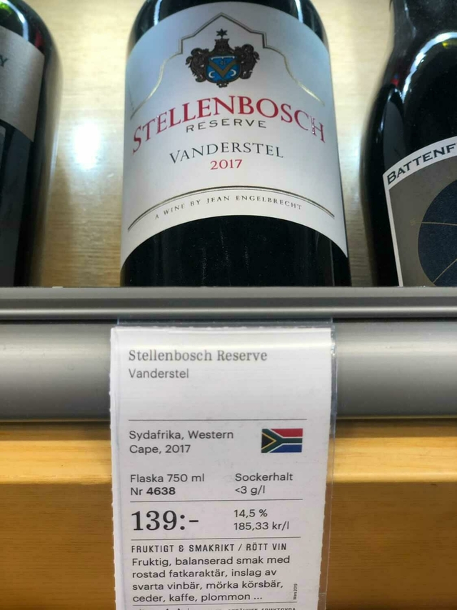 Rött Vin 139 Kr. 14.5%