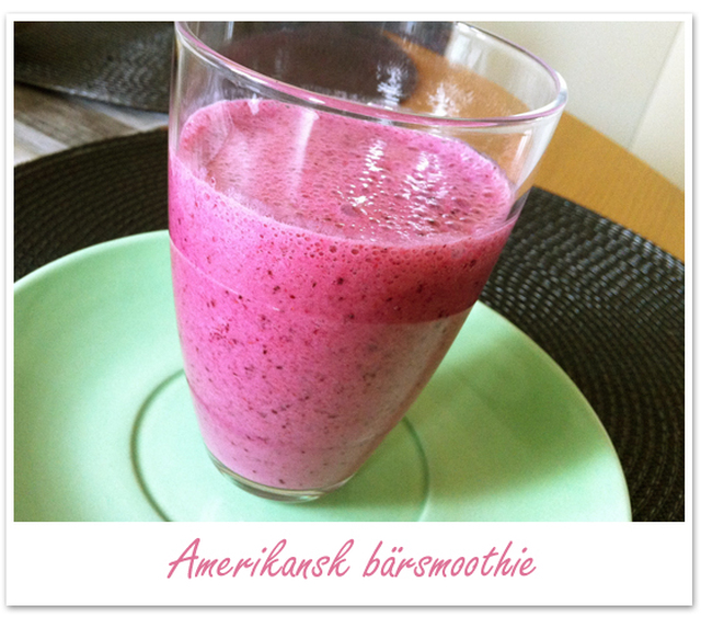 Amerikansk bärsmoothie som energikick