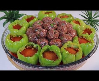 KÖFTELİ BİBER DOLMA hiç böyle pişirdinizmi Pratik Lezzetli ve Hızlı Tarif?? DEĞİŞİK ANA YEMEK TARİFİ