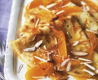 Crêpes suzette med apelsinsås