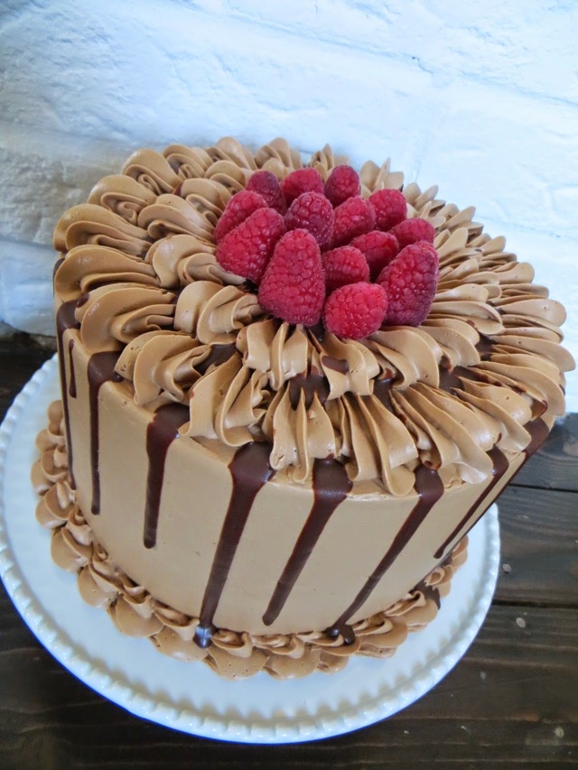 Double Chocolate and Raspberry Cake