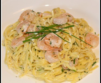 Pasta med scampi