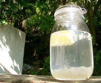 Vattenkefir med citron och ingefära