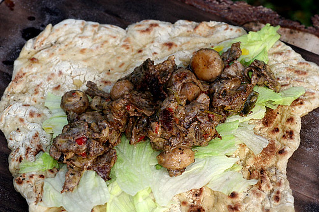 Muurikka – maten & kärleken… Norrlandskebab med nybakat, mjukt tunnbröd och renskav