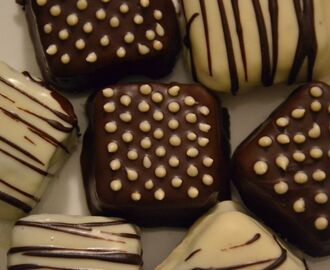Chokladdoppade brownies