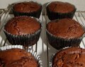 Chocolate-Nutella fondant fluffins