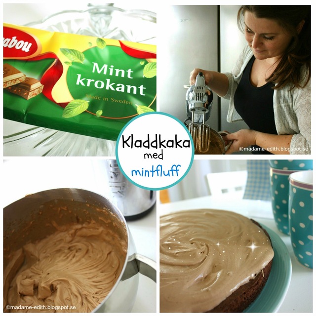 Supergod kladdkaka med mintchokladfluff