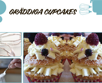 Gräddiga cupcakes