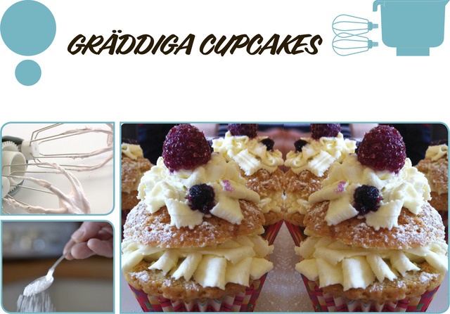 Gräddiga cupcakes