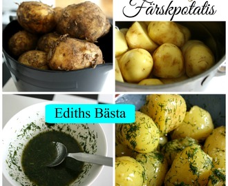 Madame Edith - Recept: Smörslungad färskpotatis med dill och gräslök