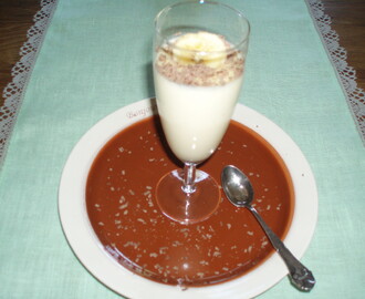 Lyxig bananpannacotta