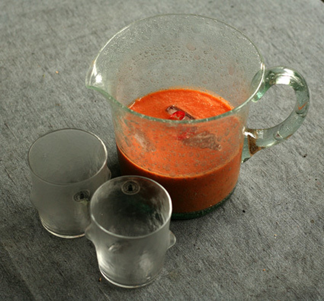 Iskall gazpacho i värmen