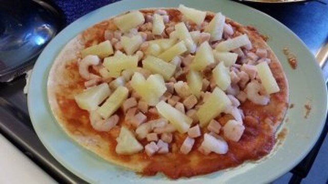 Tortillapizza- glutenfri, mjölkfri, sojafri och äggfri