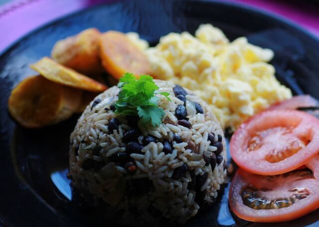 Gallo pinto alá Costa Rica